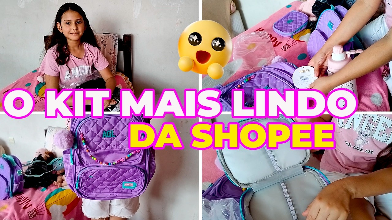 COMPREI O KIT MOCHILA MAIS BARATO DA SHOPEE ❤ PARECE REBECCA BONBON 😱