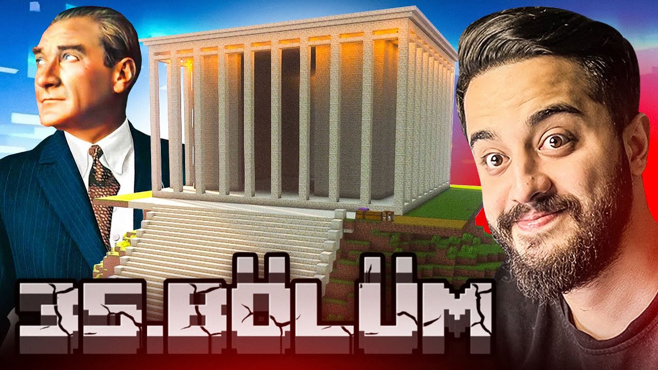 MİNECRAFT'DA KÖYÜMÜZE ANITKABİR YAPTIK! YAPTIĞIMIZ EN GÜZEL YAPI! (DUYGULANDIK) 35. Bölüm