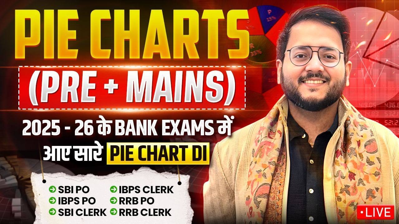 ◔ All Pie Chart DI [Pre + Mains] of Previous Year Papers of 2025 Bank Exam 📌SBI 📌IBPS 📌RRB | Harshal
