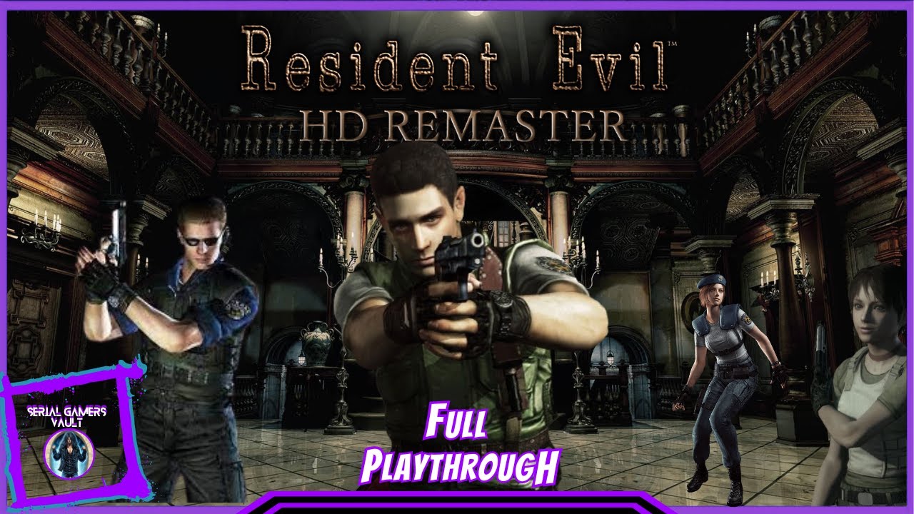 Resident Evil HD Remaster | Full Playthrough Chris Best Ending | No commentary