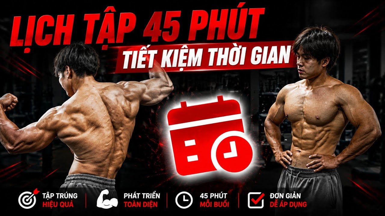 Lịch Tập Thể Hình TIẾT KIỆM THỜI GIAN Tối Ưu | Thứ 3 OLD-SCHOOL | T3KT