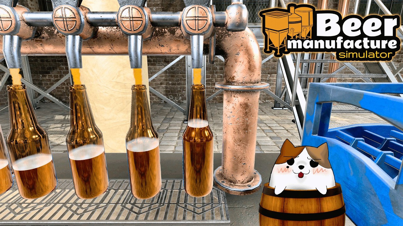 Beer Manufacture Simulator Early First Look! | Create recipes and build a Beer Factory!