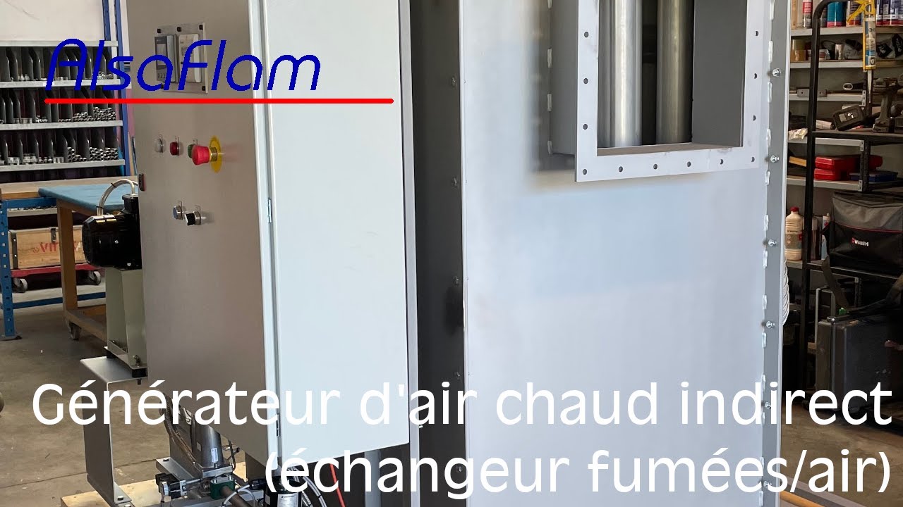 Générateur d'air chaud indirect (échangeur fumées / air)