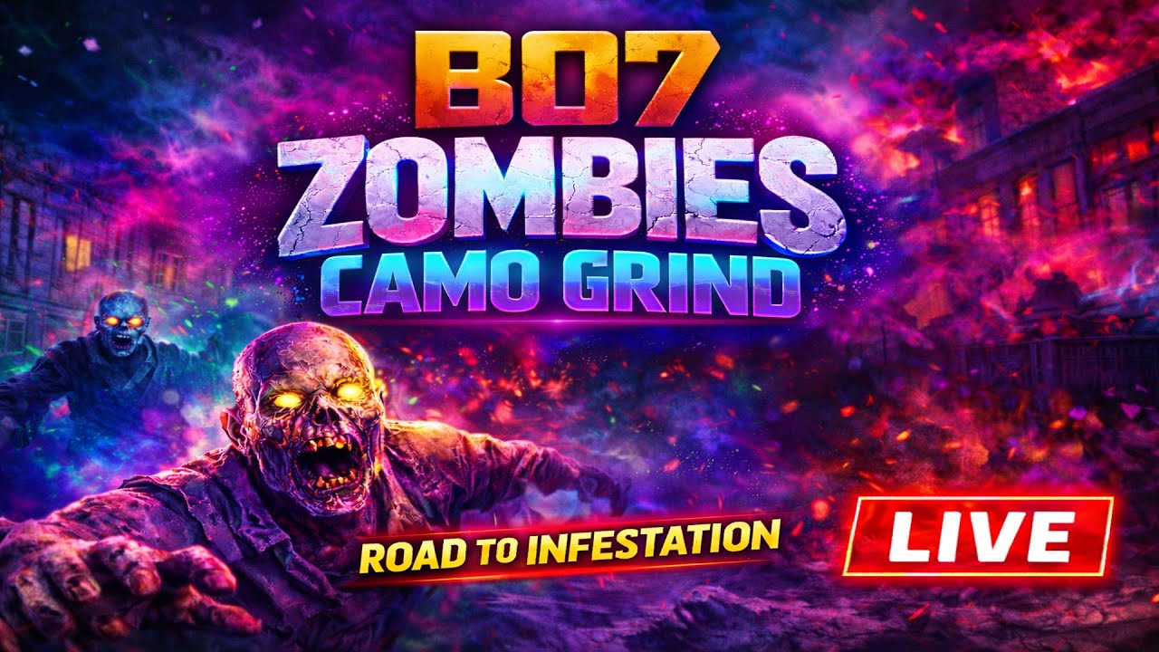 🎮 LIVE: 🧟‍♂️ BO7 Zombies Camo Grind LIVE | Infestation 💀🔥