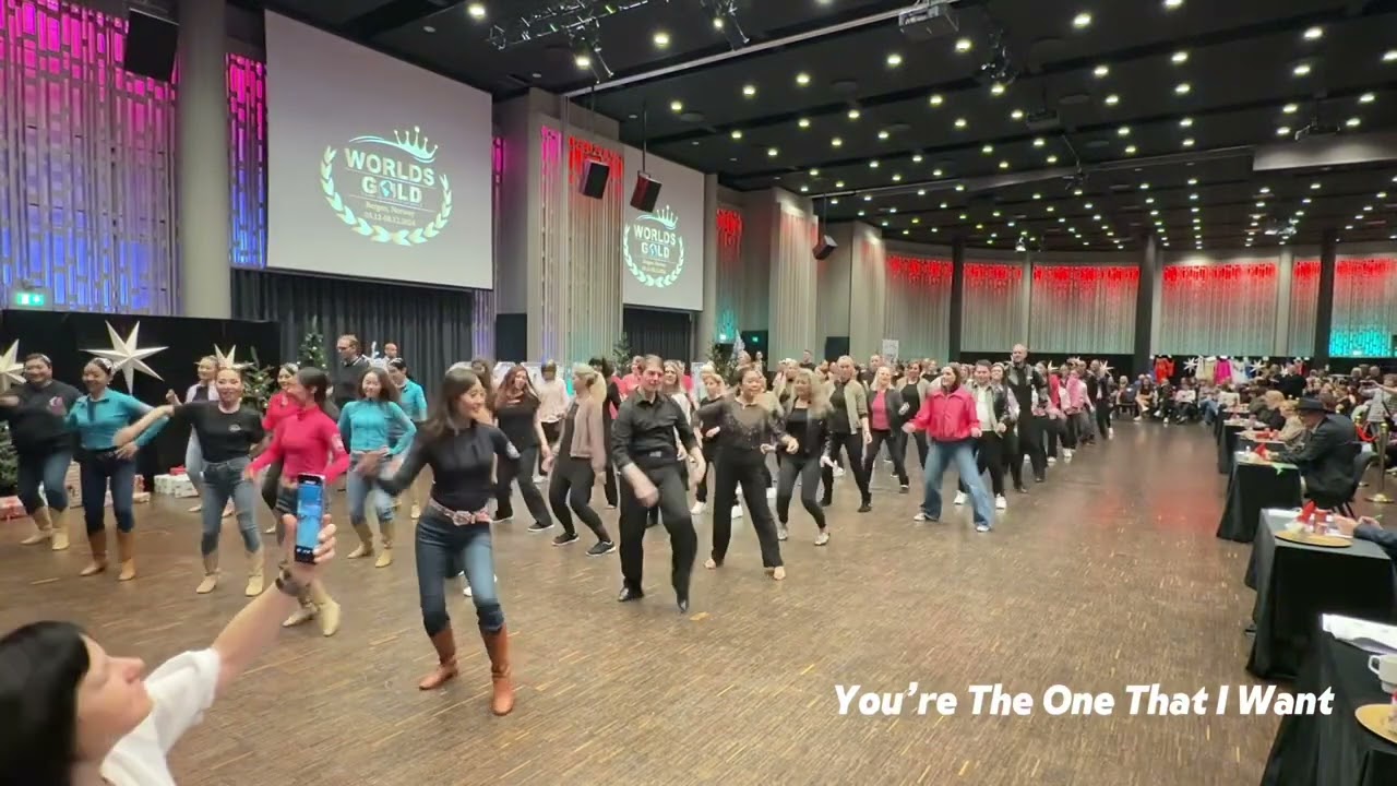 You’re The One That I Want Line Dance | WORLDS GOLD 2024 | Choreography Beginner 1st Place 🥇