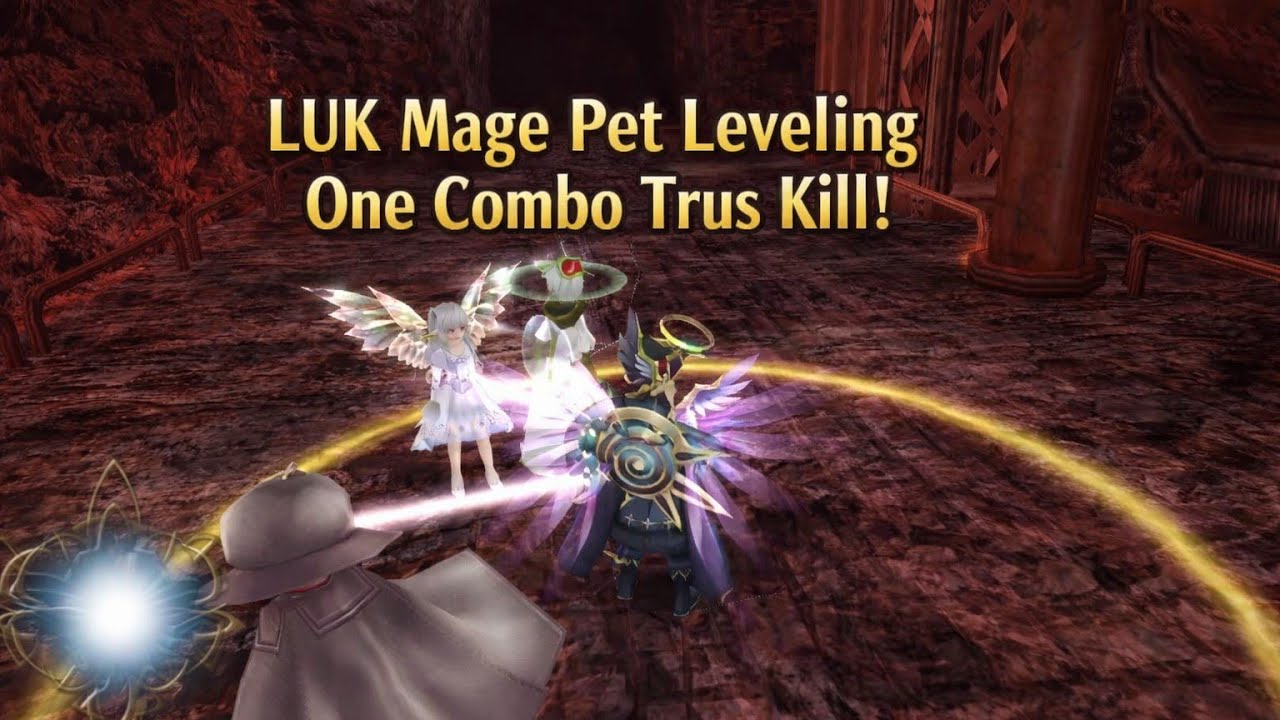 Too Easy! One Combo Trus with LUK Mage | Best Pet Leveling Toram Online
