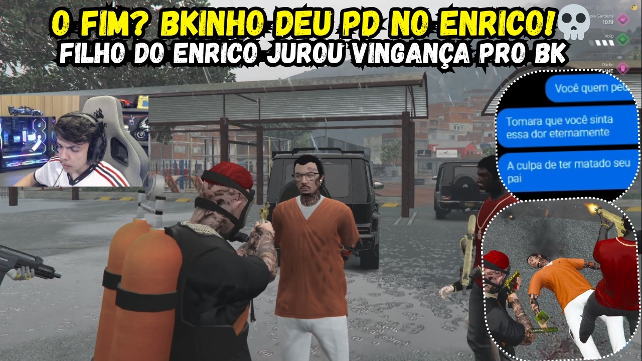 O FIM? BKINHO DEU PD NO ENRICO! 💀 | FILHO DO ENRICO JUROU VINGANÇA PRO BK? 👀 | GTA RP