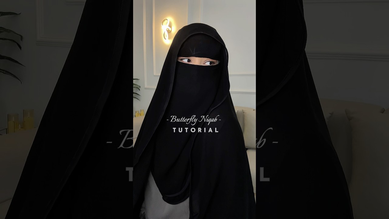 🩶Butterfly Niqab🩶 #niqab #niqabi #shortsvideo #shortsfeed #ytshorts