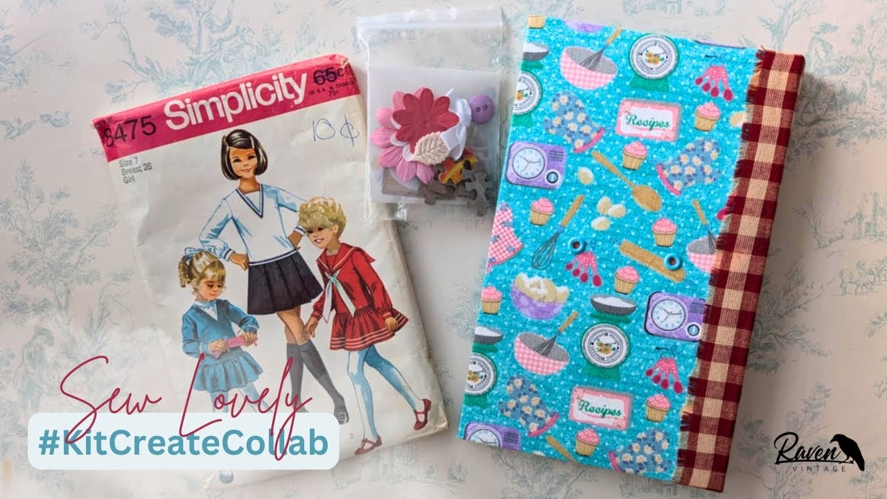 Week 2 - Making a No-Sew Fabric Journal Cover from a Large Envelope (and closure!) #KitCreateCollab