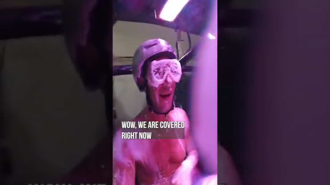 The Gronks literally shower using a car wash 💦 #Shorts