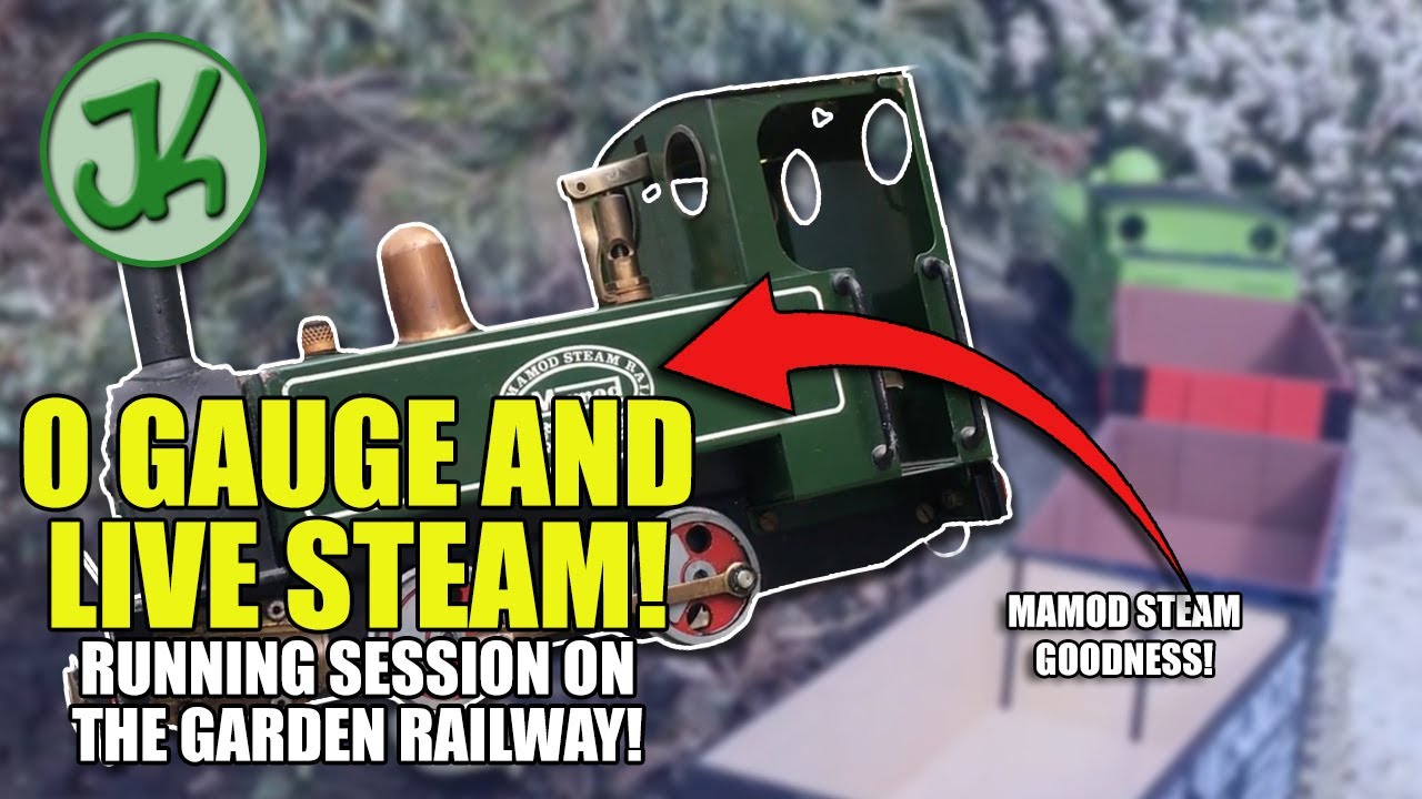 Amazing Garden Railway Extended Running Plus Live Steam!