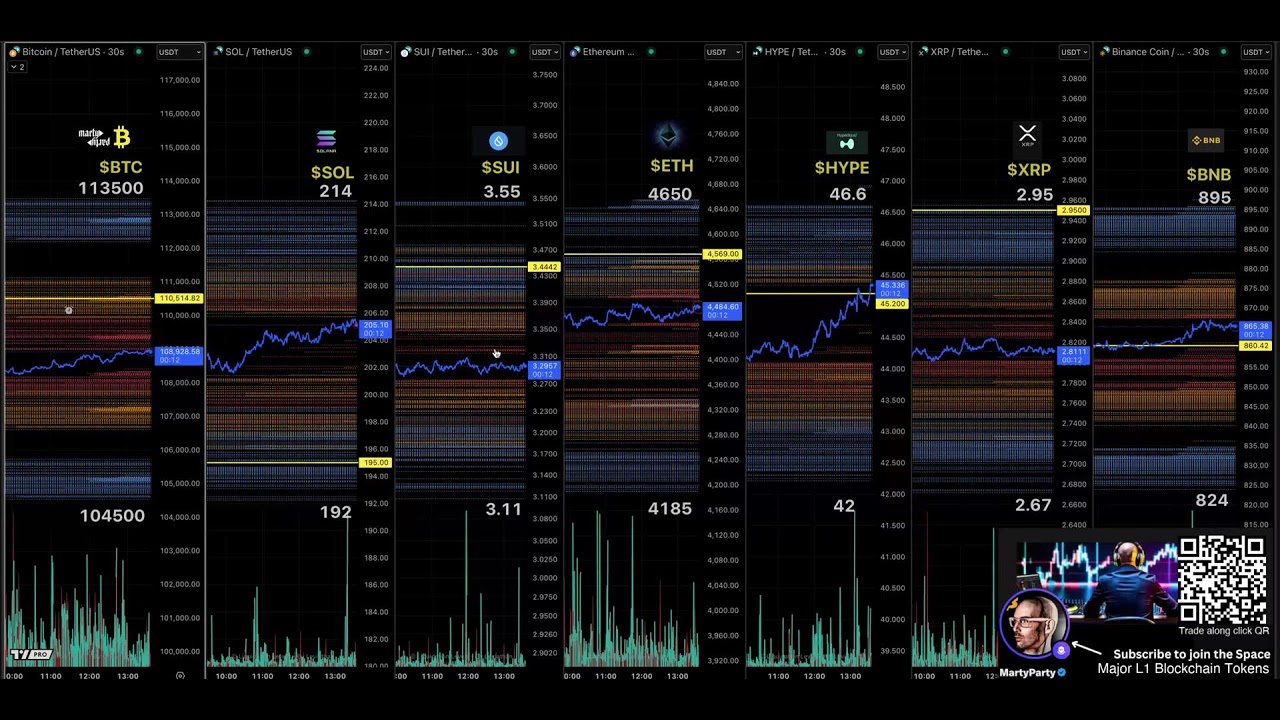 30s Liquidation Levels LIVE