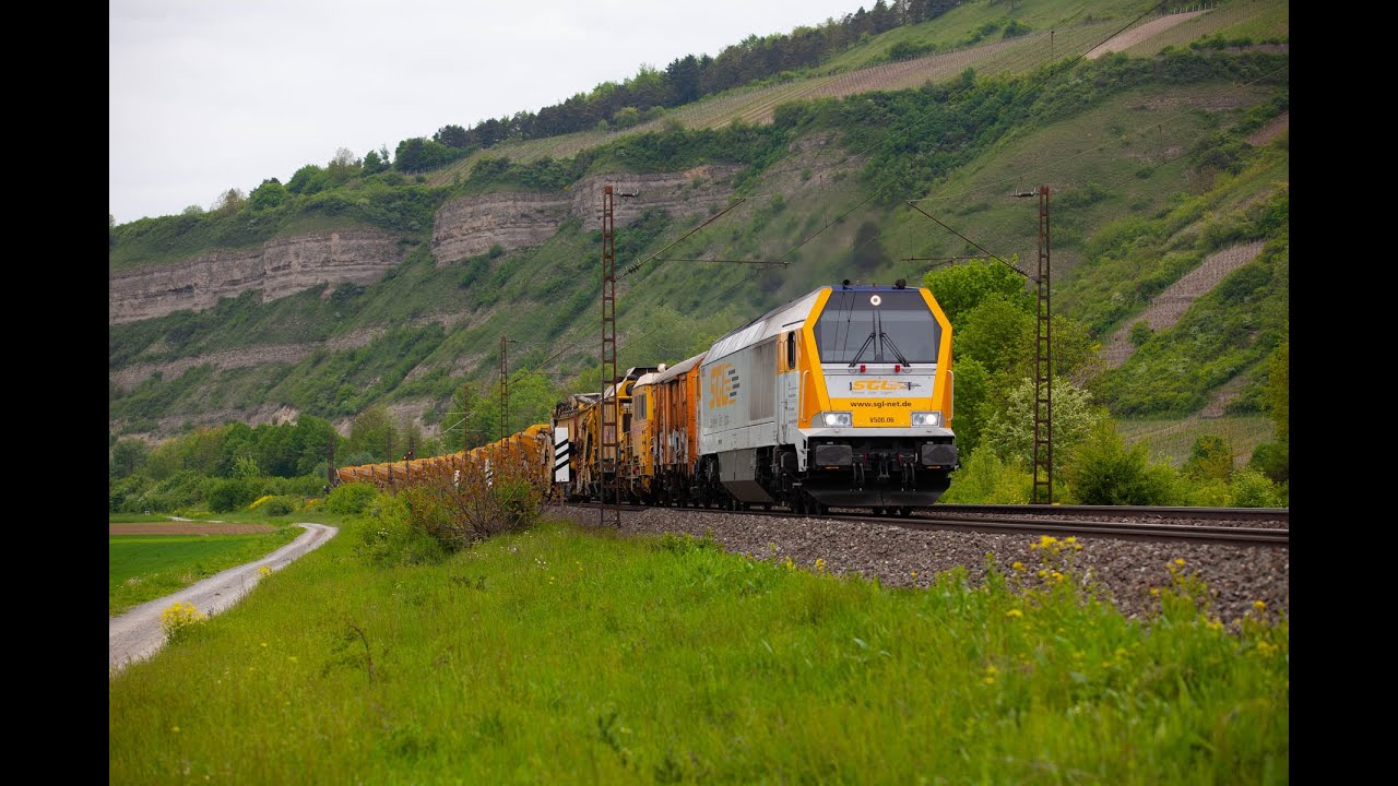 4K Führerstandsmitfahrt BR 264 Augsburg - Donauwörth - Treuchtlingen - Ansbach - Würzburg Hbf