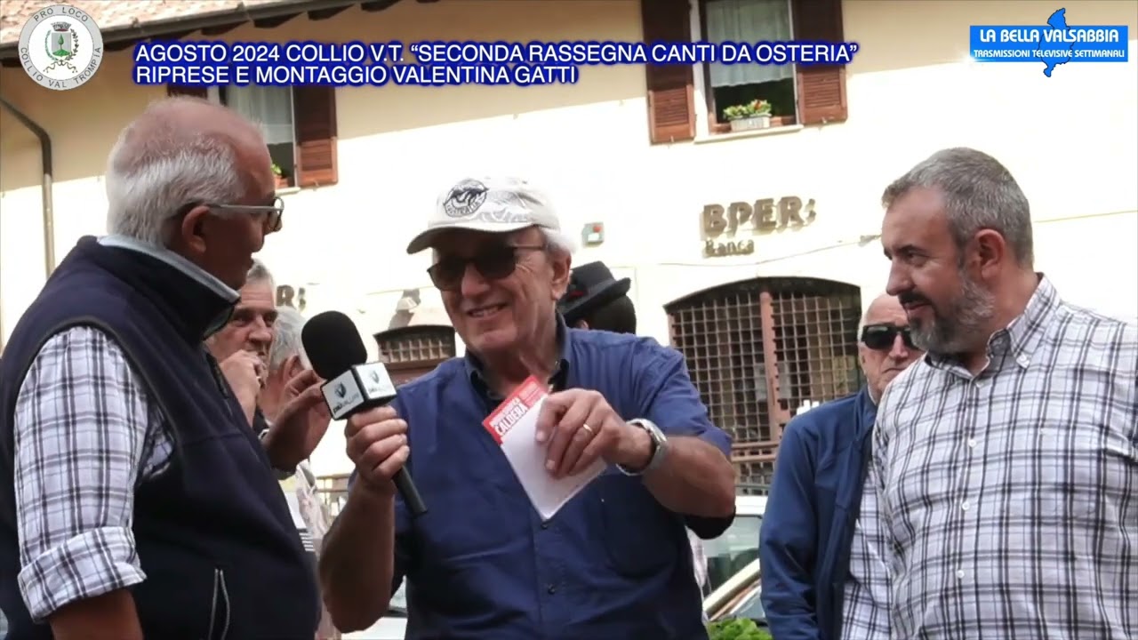 CANTANDO PER STRADA A BAGOLINO CON IL POPOLARE 