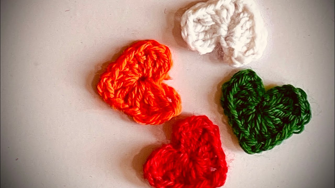 “Mini Crochet Heart | Step-by-Step Tutorial | Beginners Friendly “✨