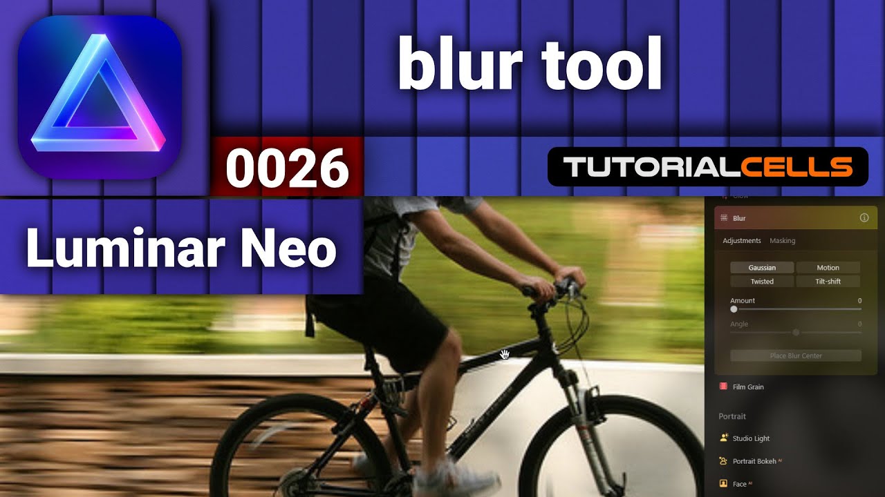 0026. blur tool in Luminar Neo