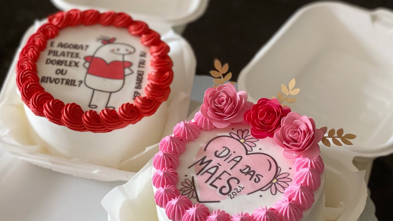 BENTÔS CAKES COM PAPEL ARROZ | ESPECIAL DIA DAS MÃES