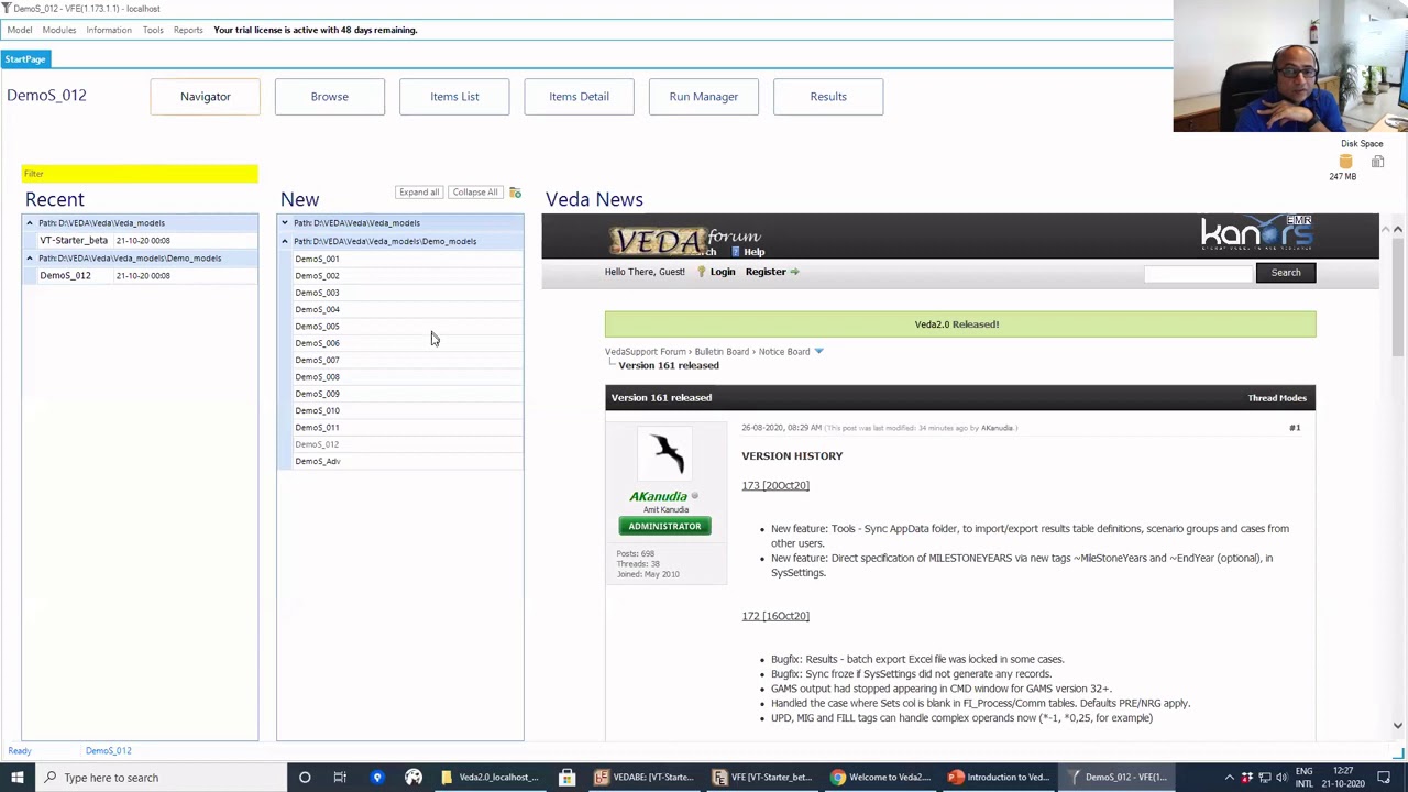 ETSAP Webinar 1: Veda.2.0