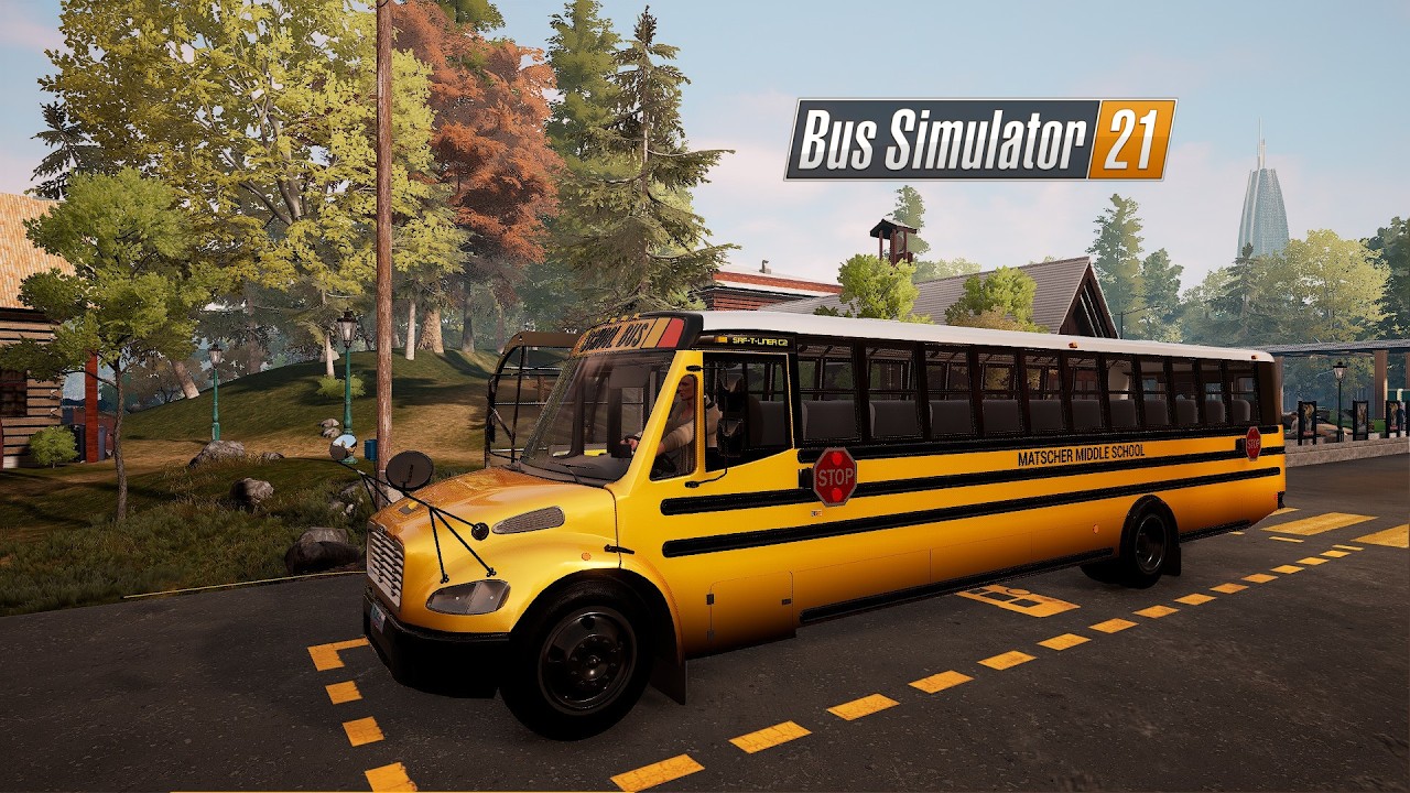 Bus Simulator 21 | School Bus Extension | Thomas Build Buses - Saf T Liner C2 | Gameplay