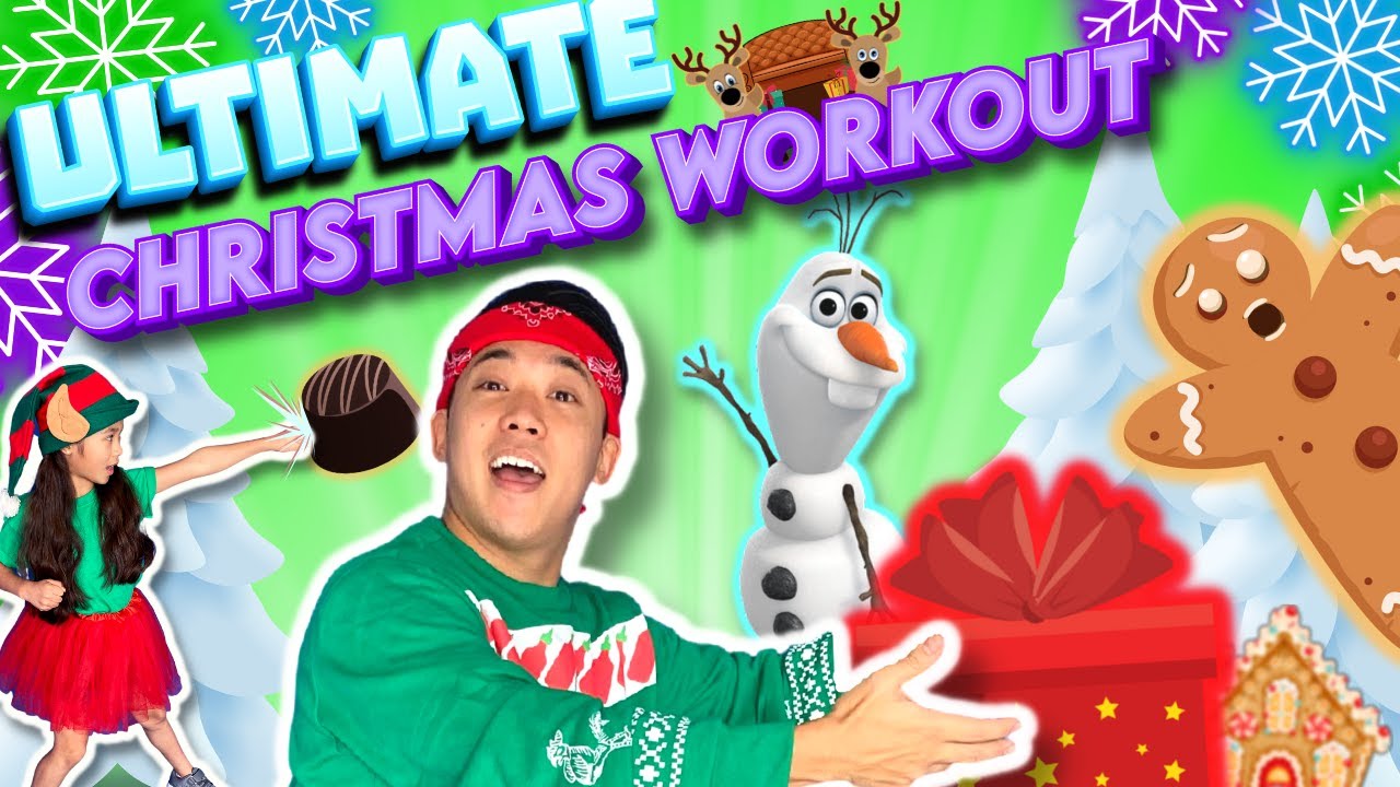 ☃️🛷 Epic Christmas VIDEOGAME WORKOUT for Kids | Funny Exercise