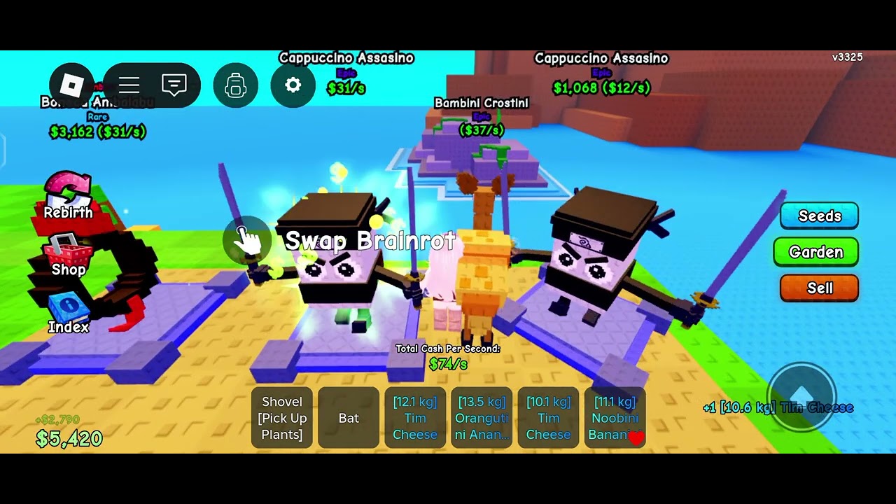 PLANTS vs BRAINROT?! 🔥 First Gameplay with Sofia reign #roblox 