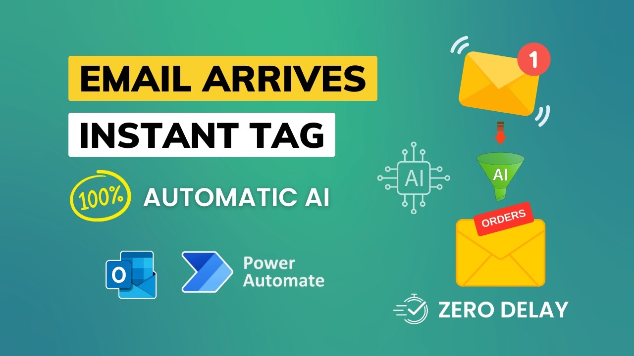 Automatically Categorize Outlook Emails with AI Builder & Power Automate (Complete Tutorial)