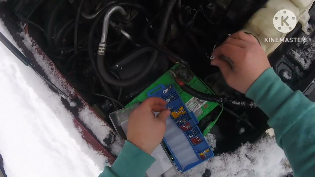 Fixing glow plug solenoid wire 7.3l diesel runs alot better 