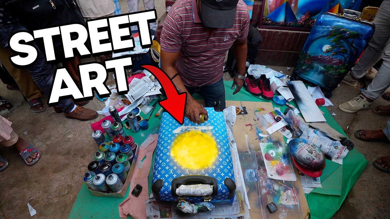 I gave a Street Artist €100 To Paint My Louis Vuitton Suitcase