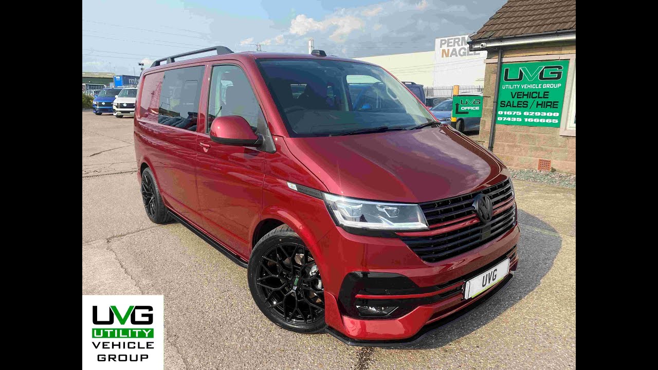 2023 23 Reg Volkswagen Transporter Fortana Red Kombi T6.1 Highline DSG FWD SWB - Walk Around