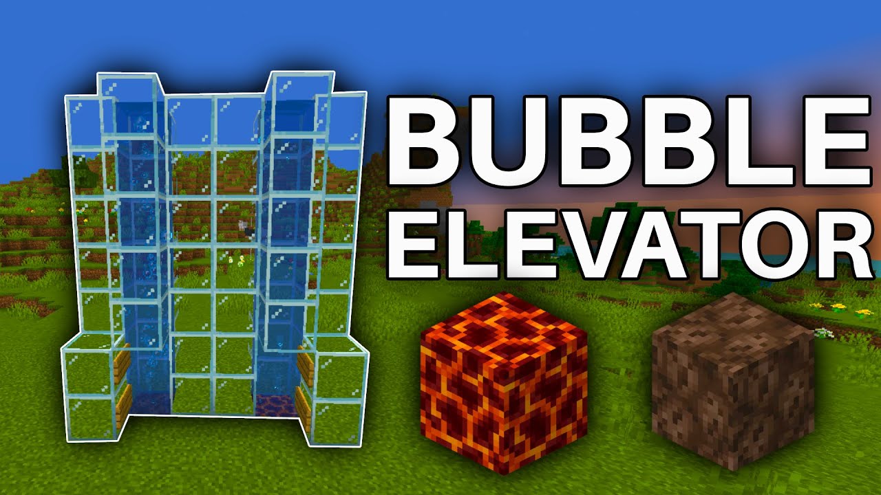 How to make SUPER EASY Bubble Elevator in Minecraft 1.21! (Java and Bedrock)