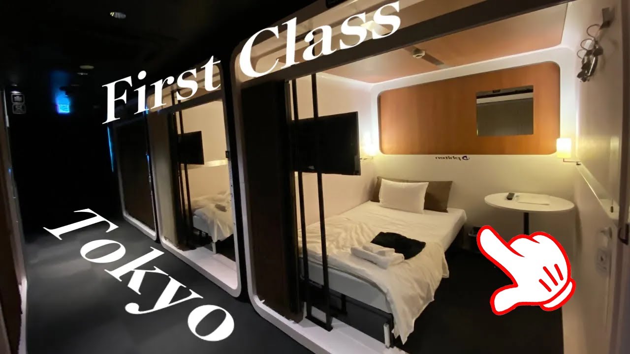 Роскошный капсульный отель первого класса в Токио, Япония😴🛏 First Cabin Ichigaya🇯🇵ファーストキャビン市ヶ谷