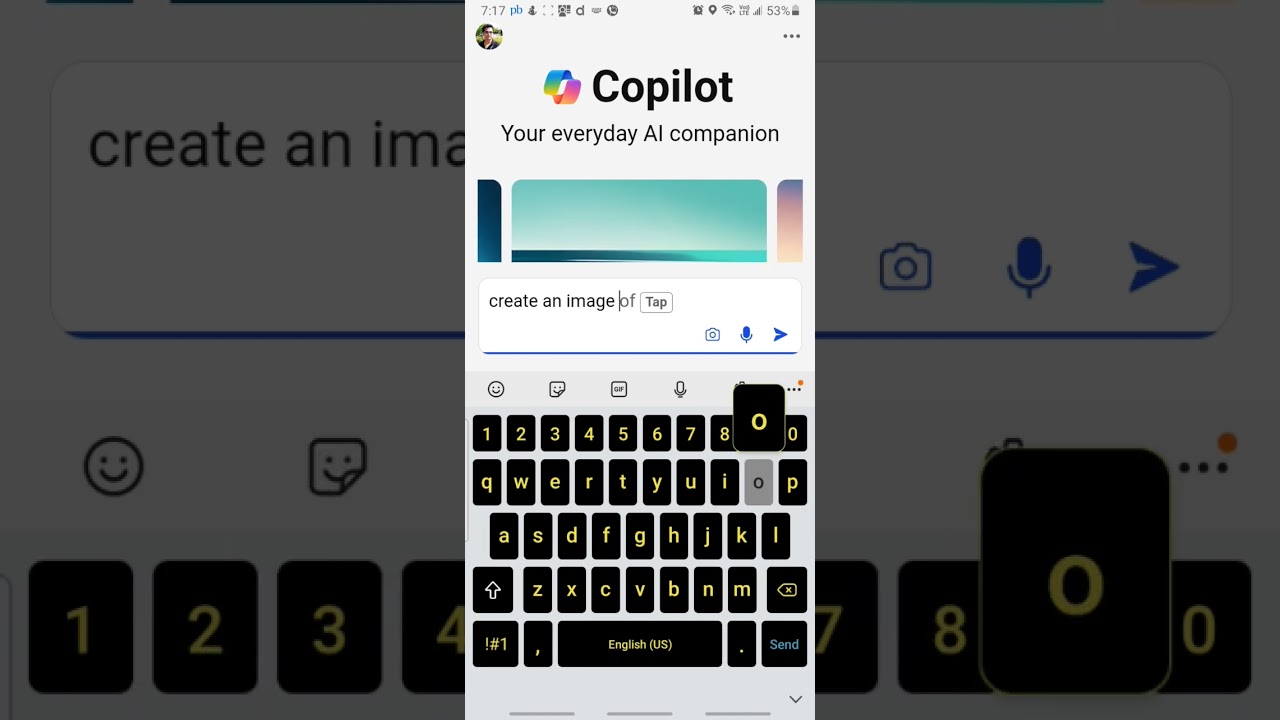 Create images using copilot on android #android #ai #copilot