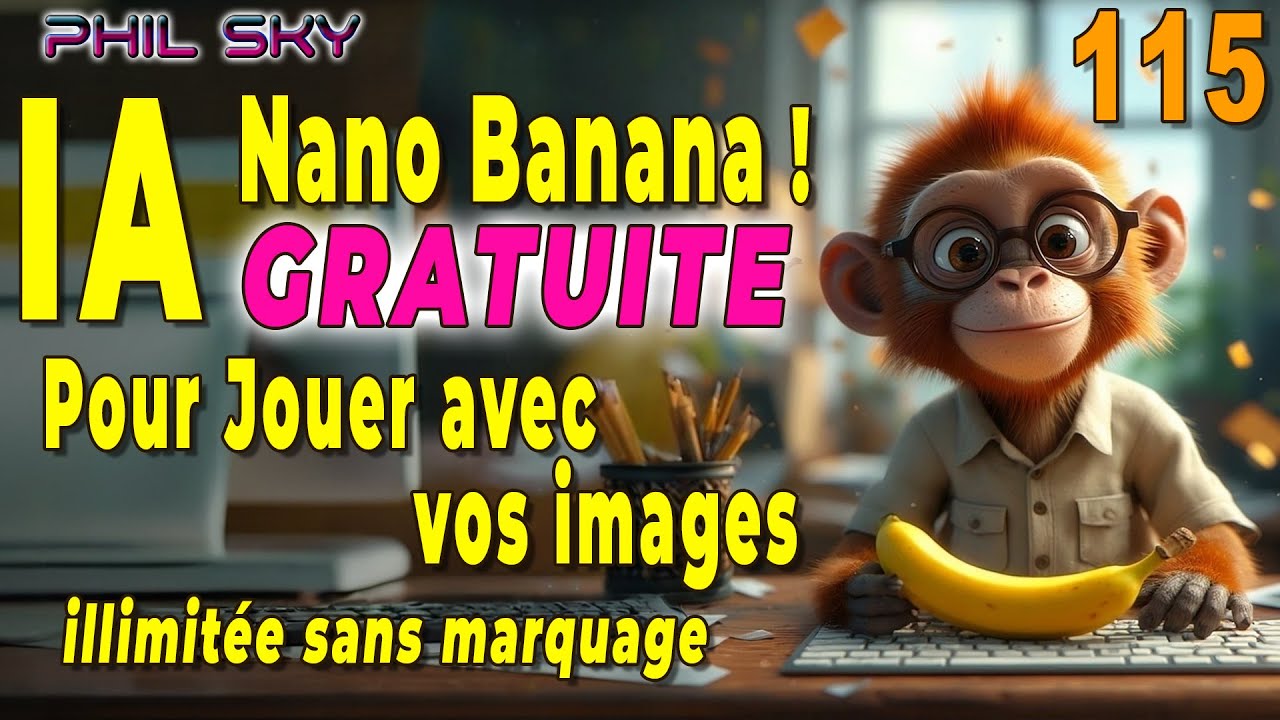 100% de folie cr&eacute;ative Gratuite avec cette IA bas&eacute;e sur Nano Banana, Sans limite et sans marquage !