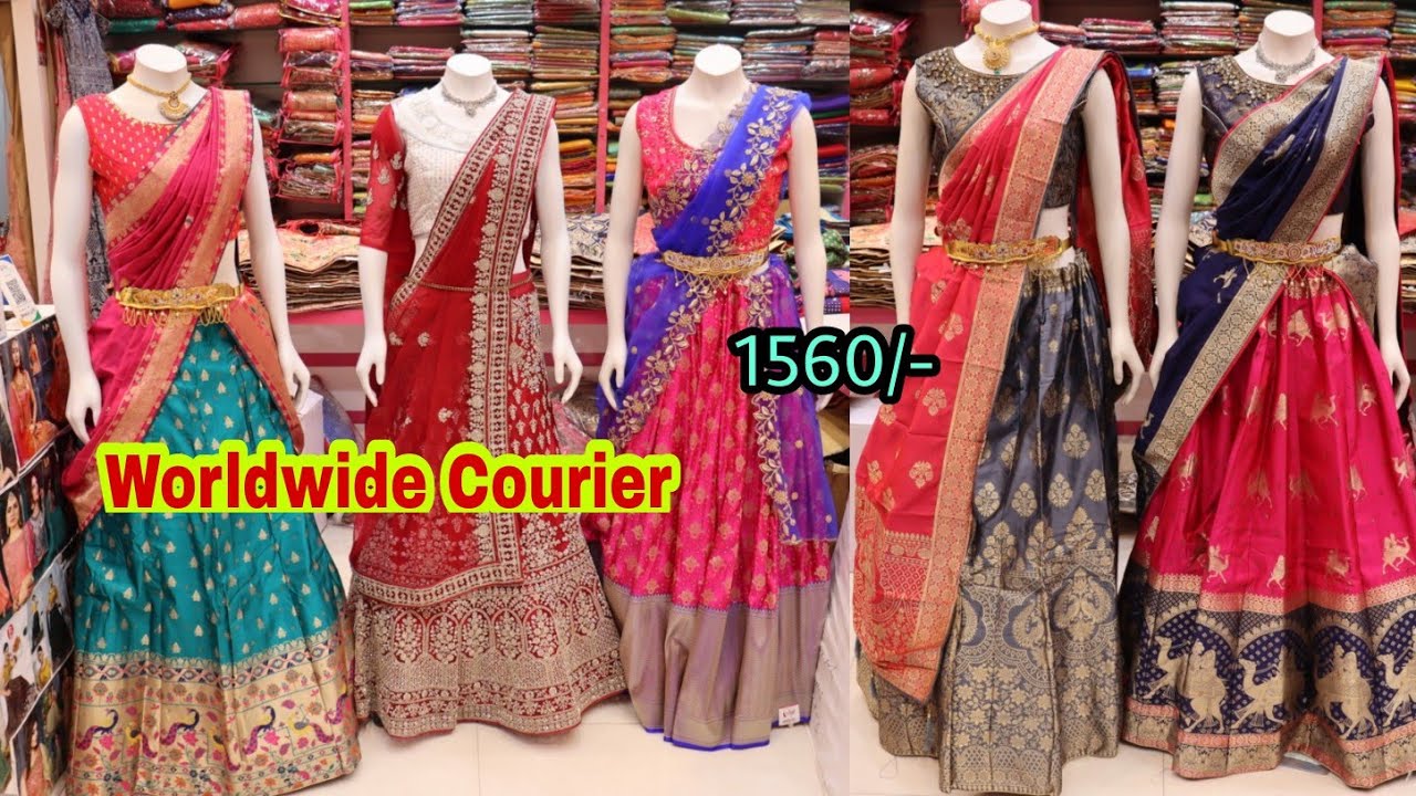 Designer half sarees in low prices for this new year&sankranthi|Cutwork dhuppattas,blouses in offers