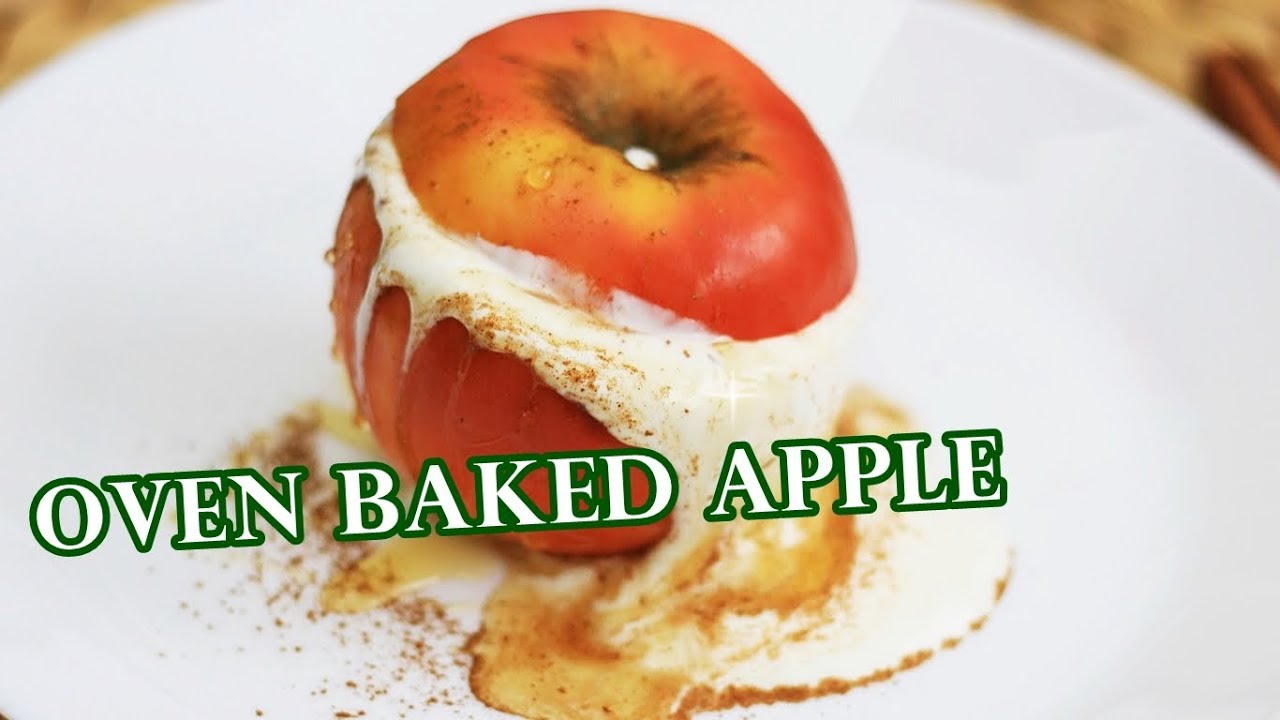 SIMPLE OVEN BAKED APPLES RECIPE WITHOUT SUGAR | INTHEKITCHENWITHELISA