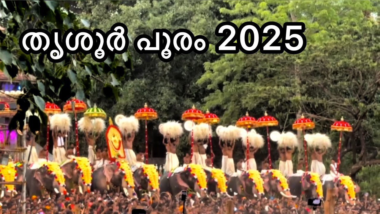 Thrissur pooram 2025 | ആദ്യമായി കുടമാറ്റം കണ്ട Live Experience | kudamaattam