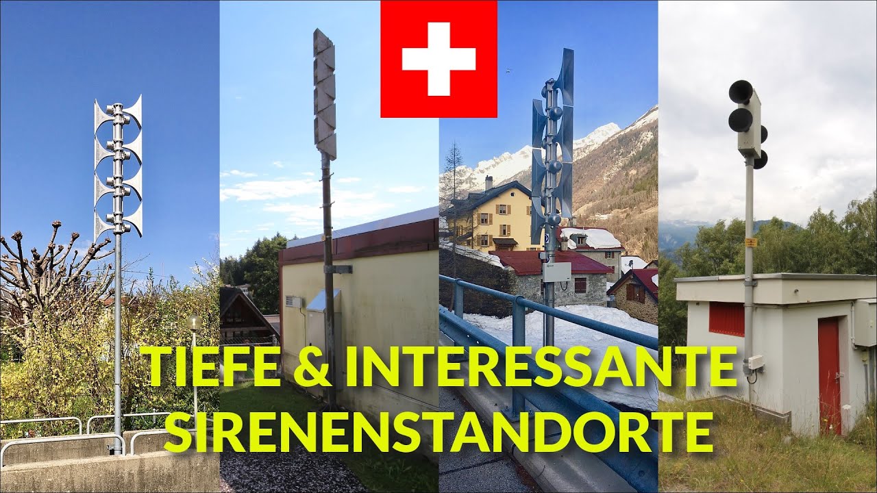 Tiefe & interessante Sirenenstandorte in der Schweiz | 2022