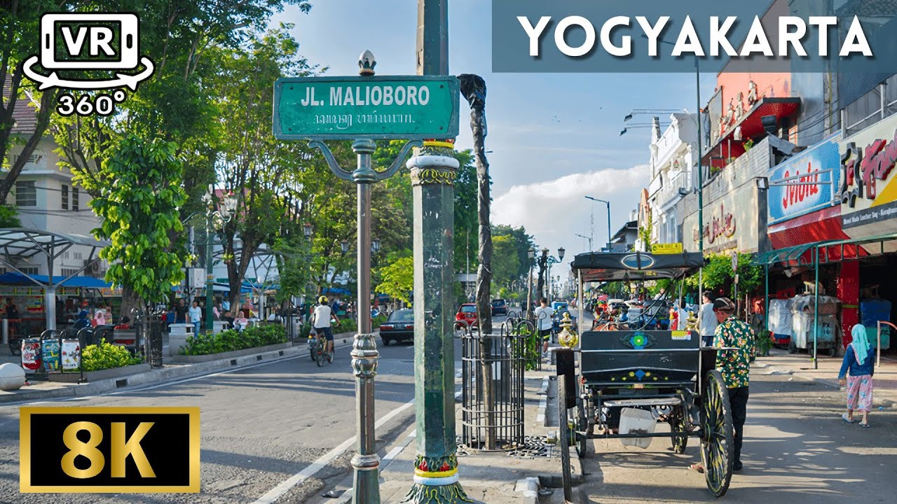 Malioboro Yogyakarta, Indonesia (360 VR) 8K Video