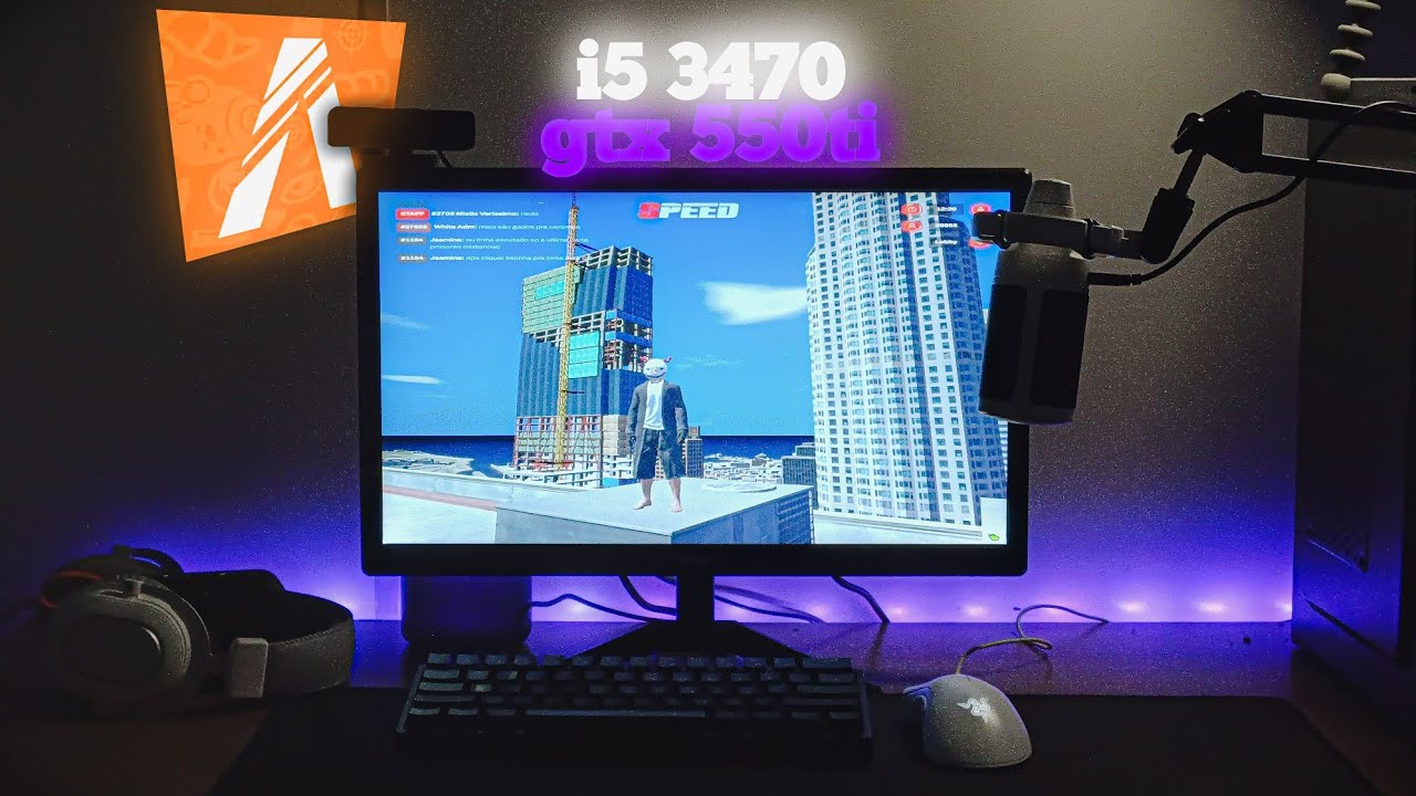 TESTANDO FIVEM no PC FRACO! (100 fps?) 💜 i5 3470 + gtx 550ti