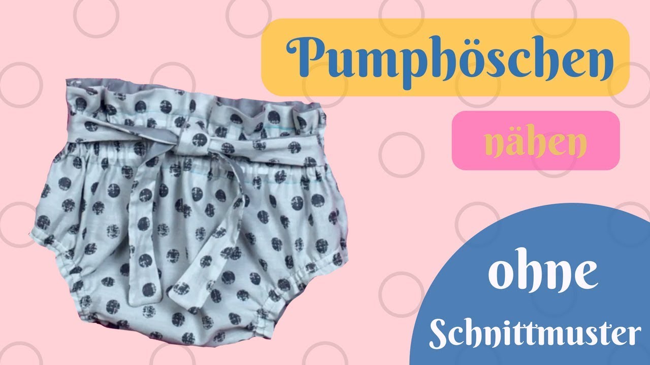 Kurze Hose / kurze Pumphose /OHNE Schnittmuster nähen-Schritt für Schritt Nähanleitung für Anfänger