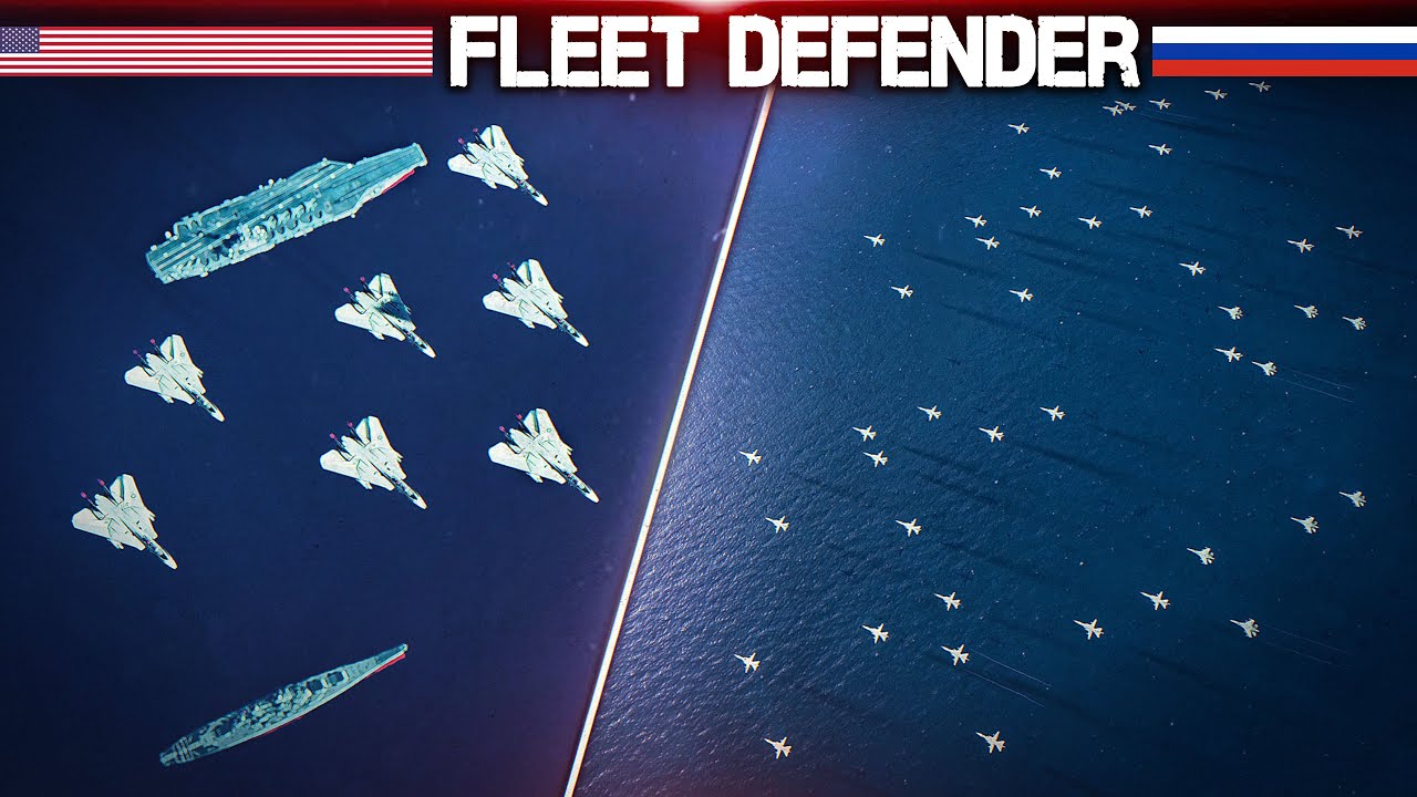 F-14 Tomcat защищает флот от массы российских Су-24М Fencer | Цифровой боевой симулятор | DCS |