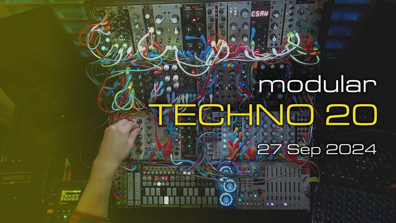 Live Techno Jam 20 - 126 bpm glitchy and smooth modular techno