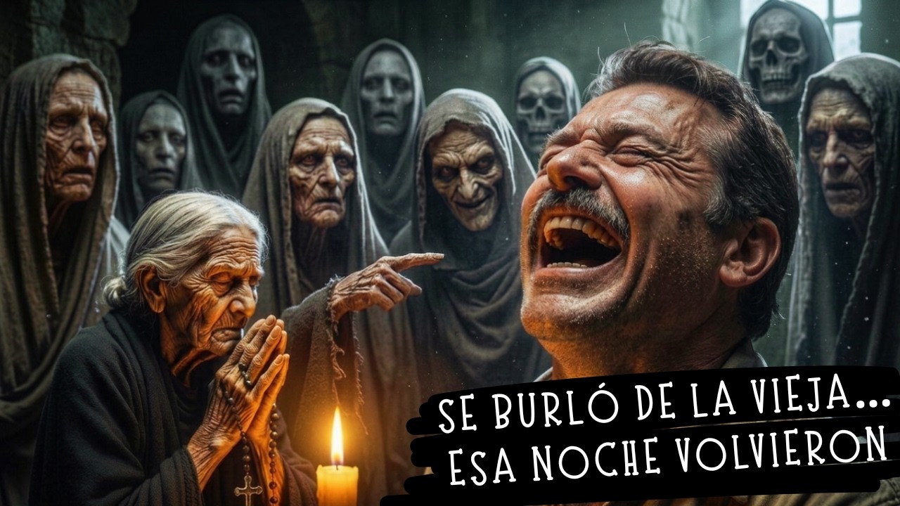 Se Burló de la Vieja que Rezaba por las Almas… Esa Noche Despertó y Su Cuarto Estaba Lleno de Ellas