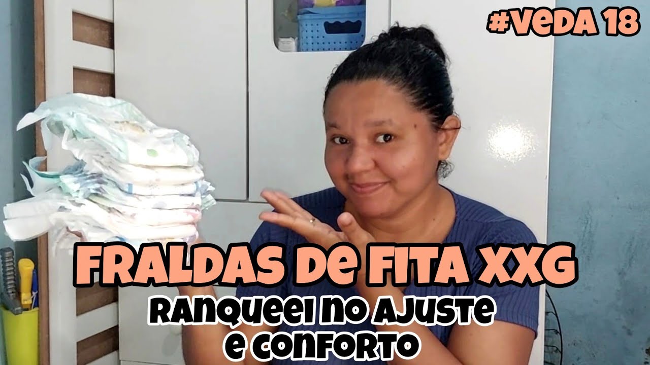 #VEDA 18: COMPARANDO FRALDAS DE FITA XXG NO AJUSTE E CONFORTO 🥰 SUELEN OLIVEIRA