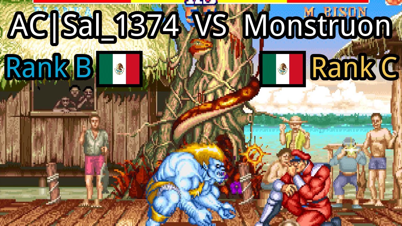 Street Fighter II' - Champion Edition: AC|Sal_1374 (MX, Rank B)  vs Monstruon (MX, Rank C)