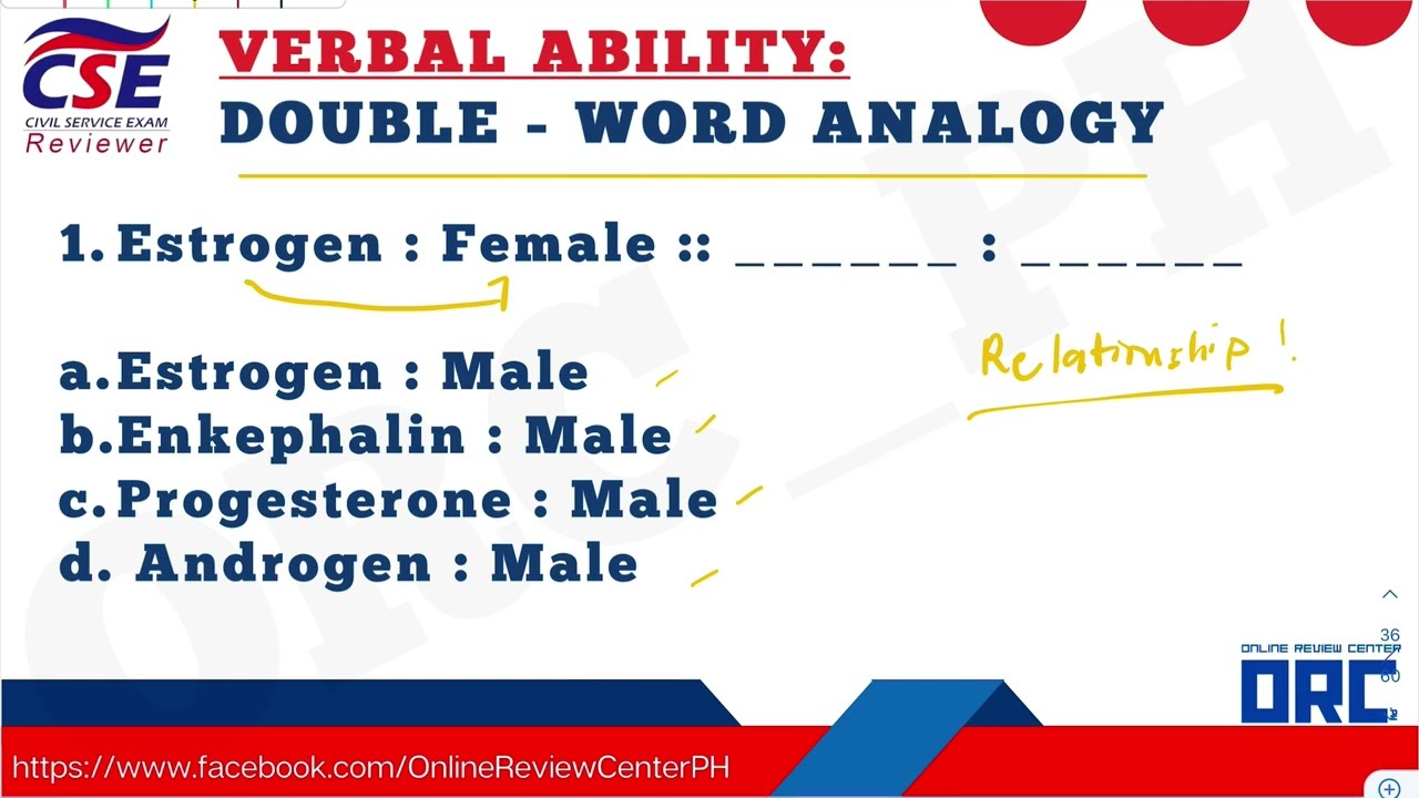 DOUBLE WORD ANALOGY PART 3  / CIVIL SERVICE EXAM REVIEW / ENGLISH TOPICS TO REVIEW