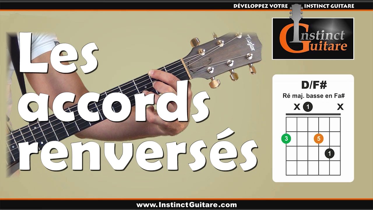 Les accords renversés à la guitare
