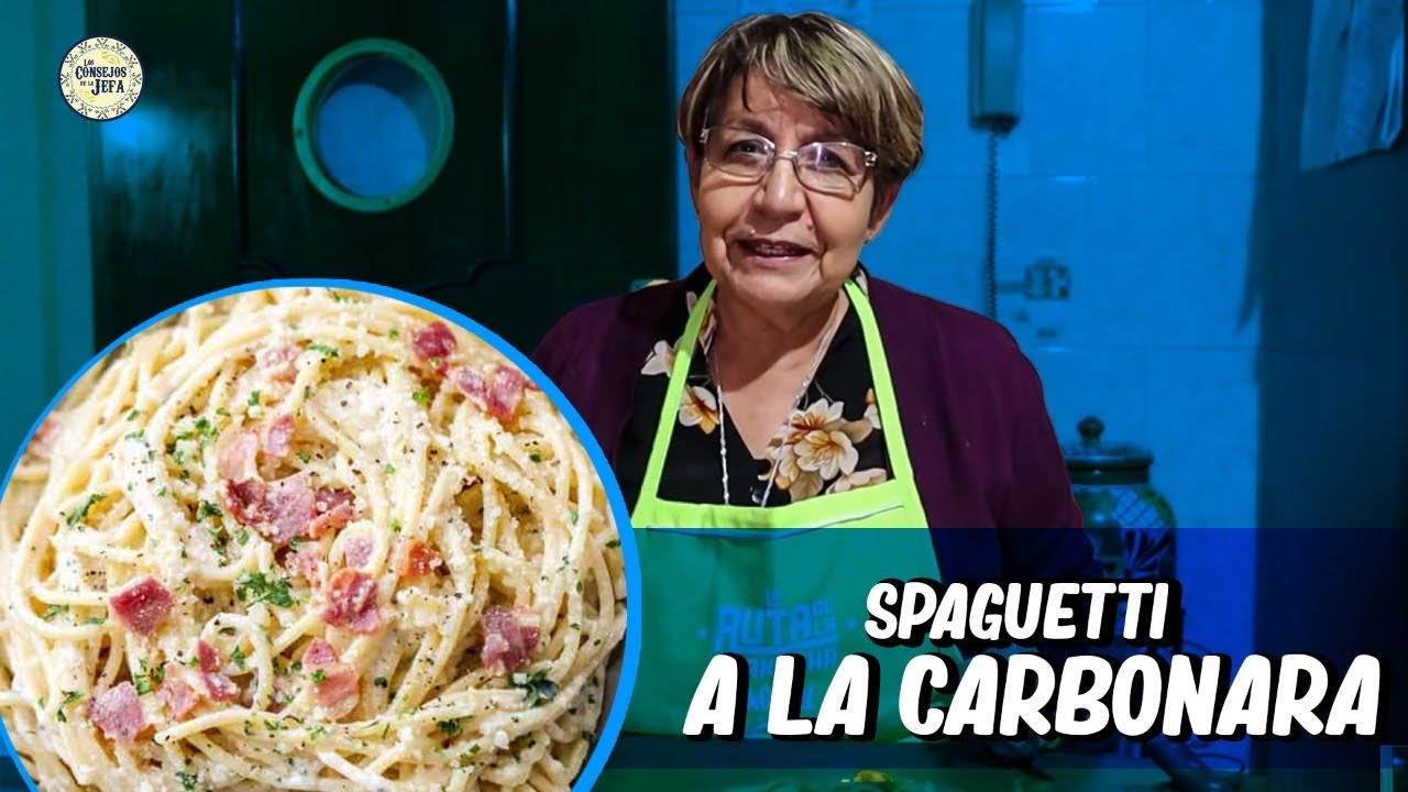 ESPAGUETIS A LA CARBONARA fácil y rápido