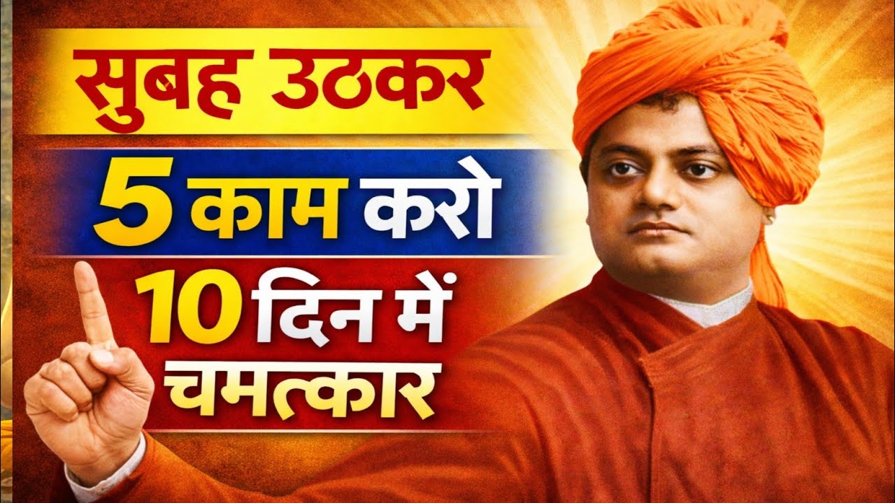 सुबह उठते ही ये 5 काम कर लो | स्वामी विवेकानंद | 10 दिन में चमत्कार