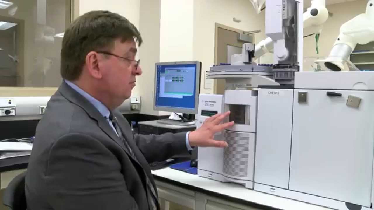 Forensics Specialist Demonstrates Drug Analysis Process